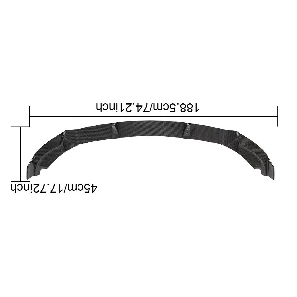 Dry Carbon Fiber Front Lip Suitable for the 2019-2021 Model Y Sport Utility 4-door